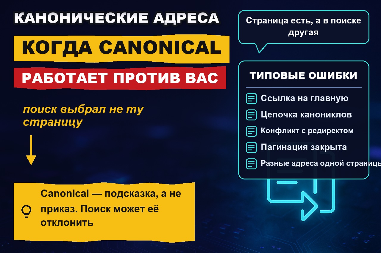 Проверка канонических адресов: когда canonical работает против вас