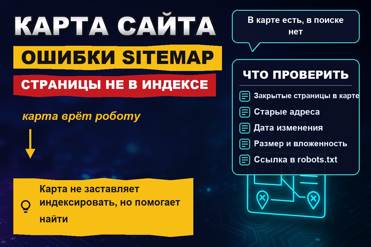 Проверка карты сайта: ошибки sitemap, из-за которых страницы не попадают в индекс