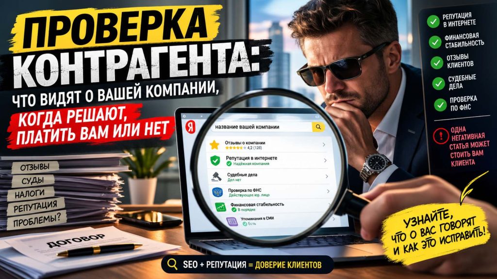 Проверка контрагента: что видят о вашей компании, когда решают, платить вам или нет