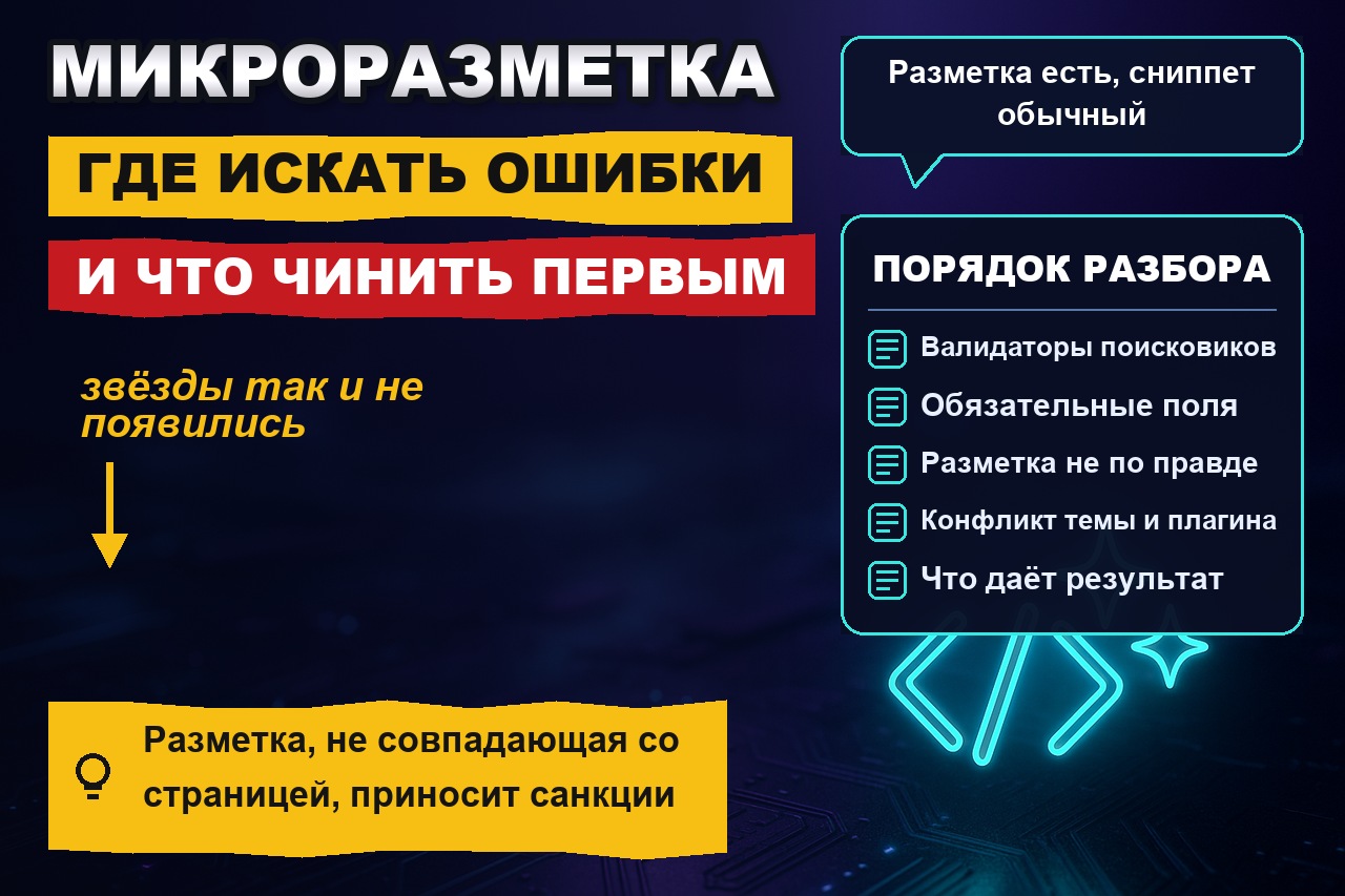 Проверка микроразметки: где искать ошибки и что чинить первым