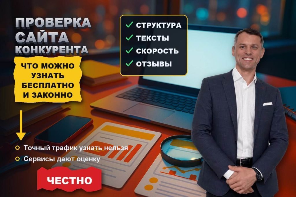 Проверка сайта конкурента: что можно узнать бесплатно и законно