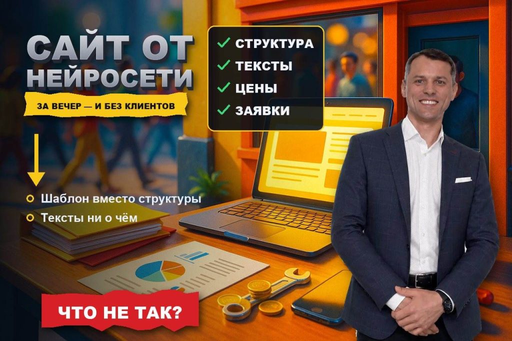 Сделал сайт нейросетью за вечер — и он не продвигается: что внутри таких сайтов не так