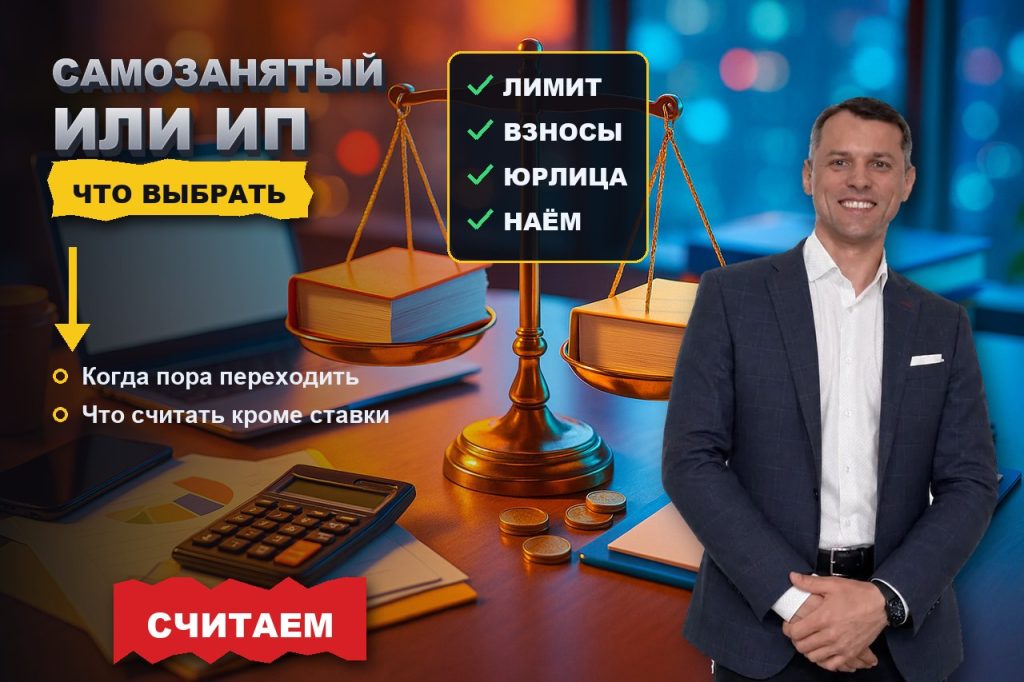 Самозанятый или ИП для онлайн-услуг: что выбрать и когда пора переходить