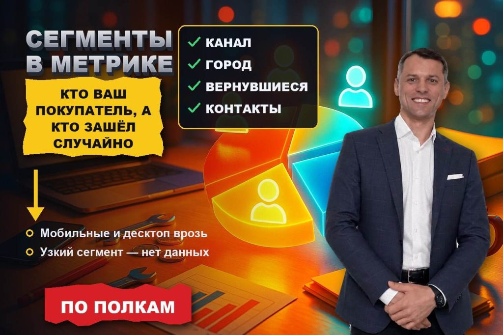 Сегменты в Метрике: как отделить покупателей от случайных и перестать считать среднее по больнице