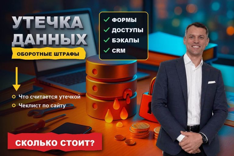 Штрафы за утечку персональных данных: как считаются оборотные штрафы и что проверить на сайте