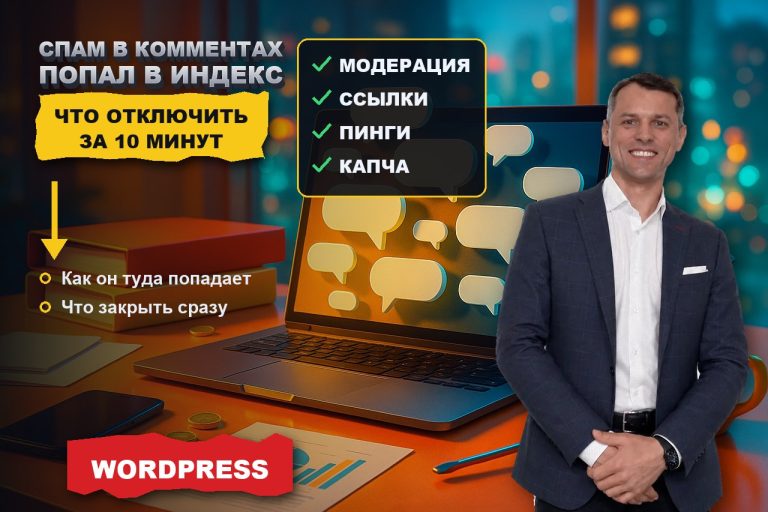Спам в комментариях WordPress: как он попадает в индекс Яндекса и что отключить за десять минут