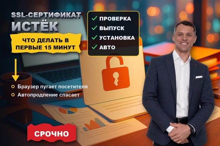 SSL-сертификат истёк: сайт недоступен, что делать в первые 15 минут