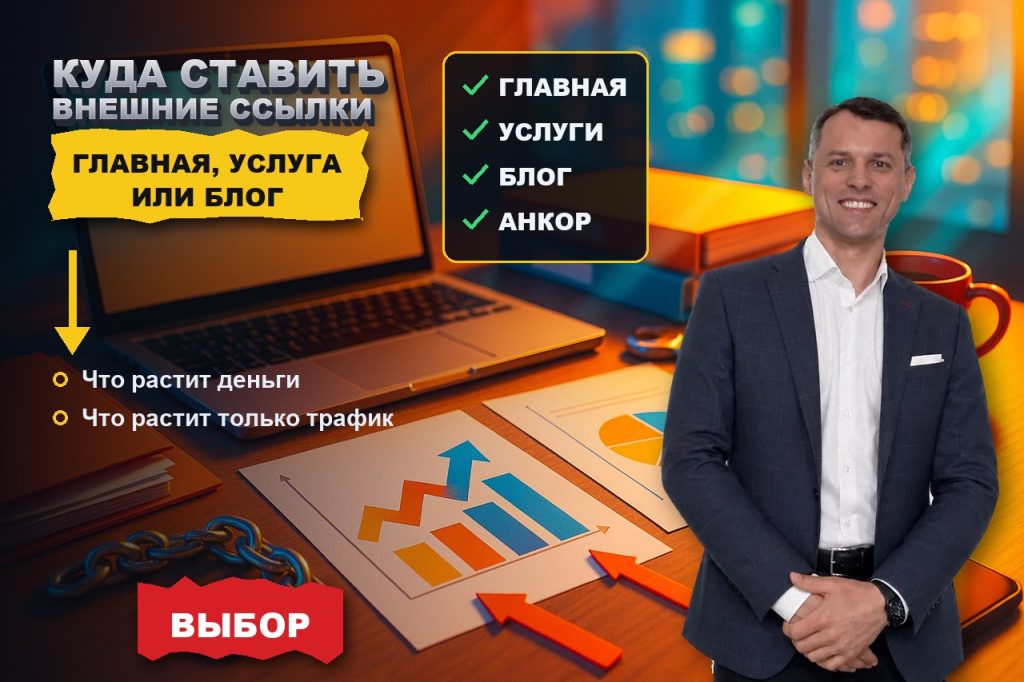 На главную, на услугу или в блог: куда ставить внешние ссылки, чтобы росли деньги, а не статьи