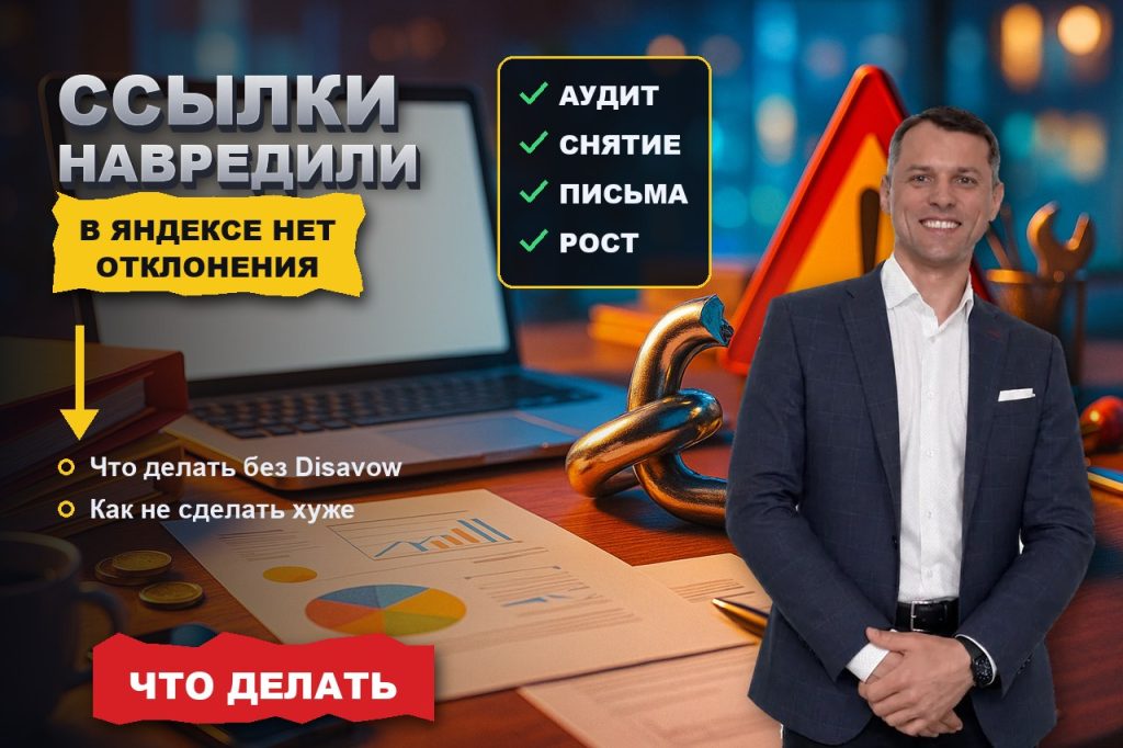 Ссылки уже навредили: что делать в Яндексе, где нет инструмента отклонения