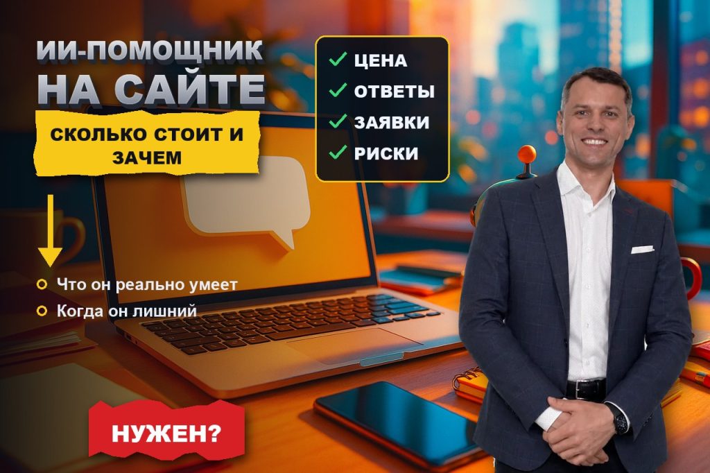 Свой ИИ-помощник на сайте: сколько стоит, что умеет и когда он лишний