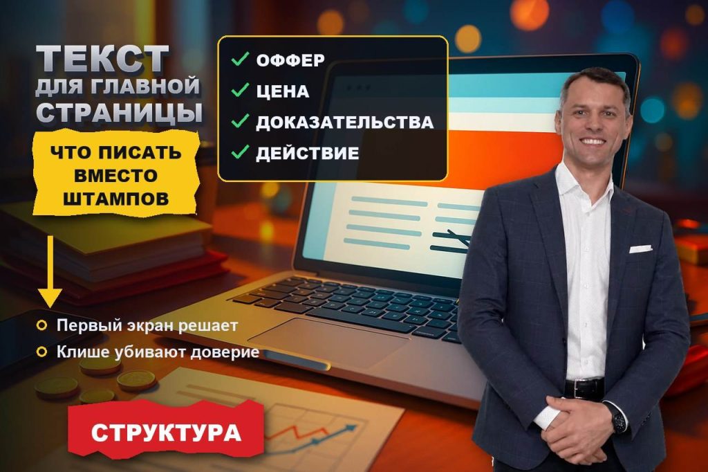 Текст для главной страницы: что писать вместо «мы динамично развивающаяся компания»