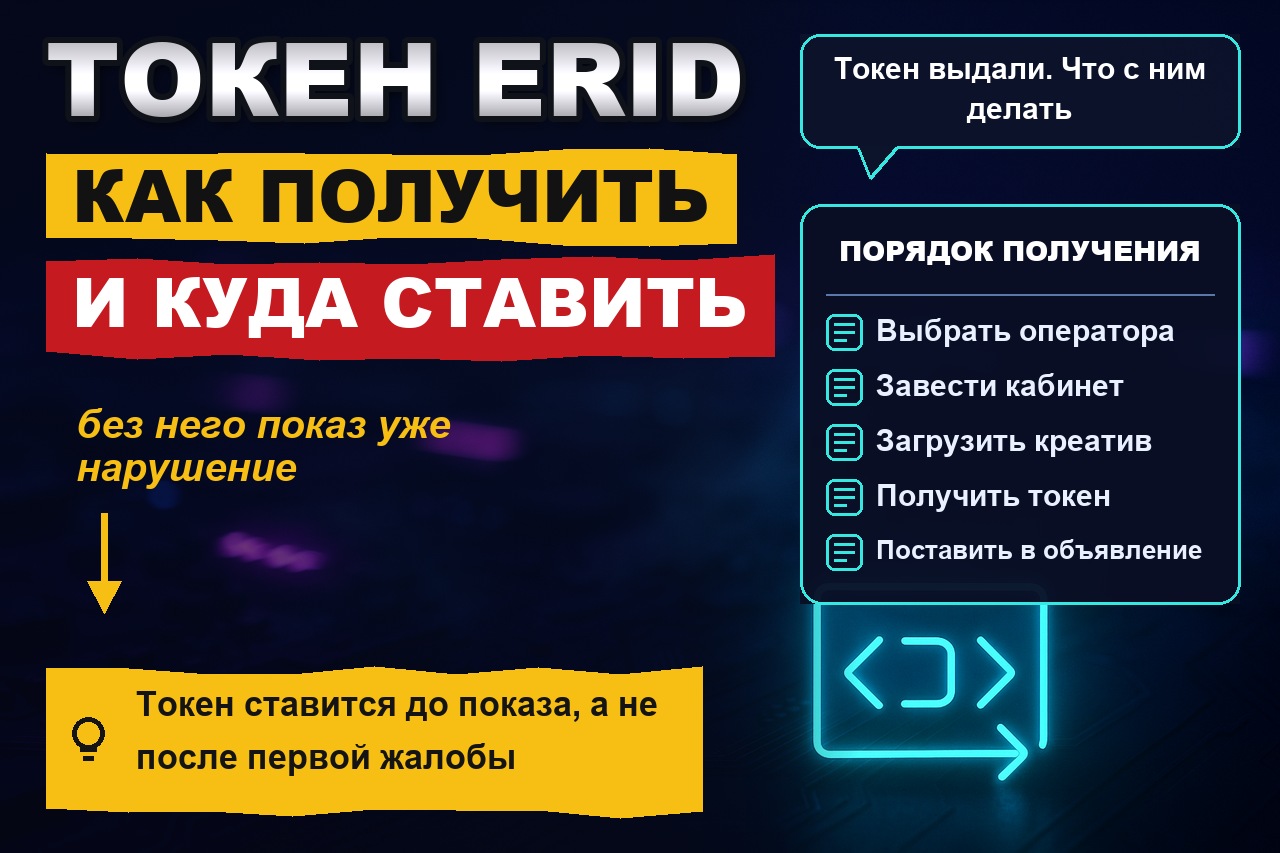 Токен erid: как получить и куда его ставить