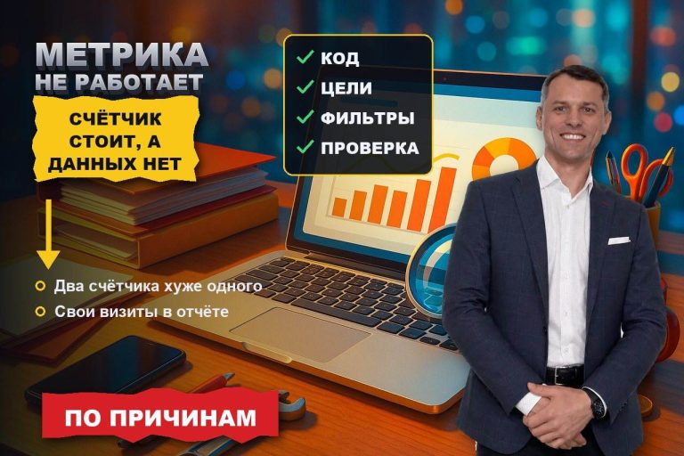Яндекс Метрика не работает: счётчик стоит, а данных нет