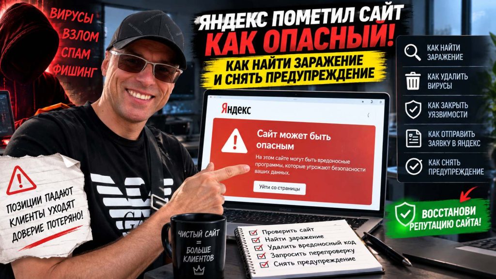 Яндекс пометил сайт как опасный: как найти заражение и снять предупреждение