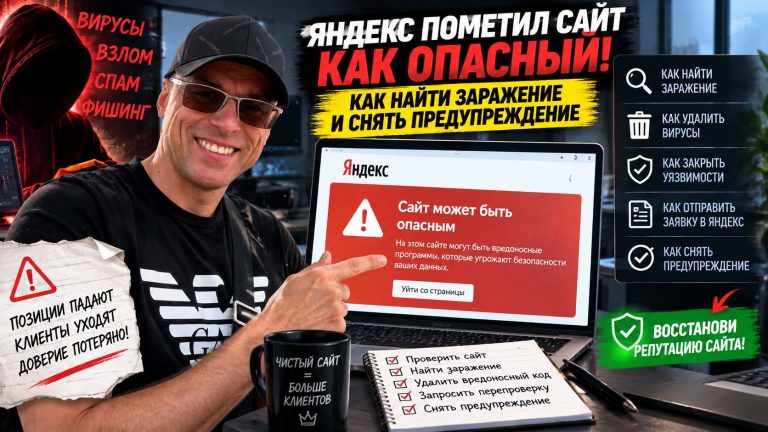 Яндекс пометил сайт как опасный: как найти заражение и снять предупреждение