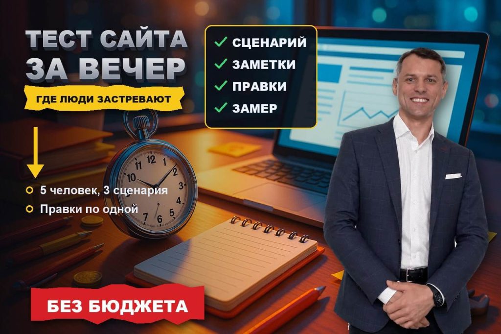 Юзабилити-тест за один вечер: как найти на своём сайте места, где люди застревают