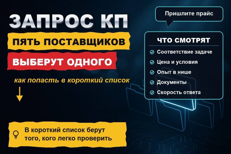 Запрос коммерческого предложения: как попасть в короткий список поставщиков, а не в массовую рассылку