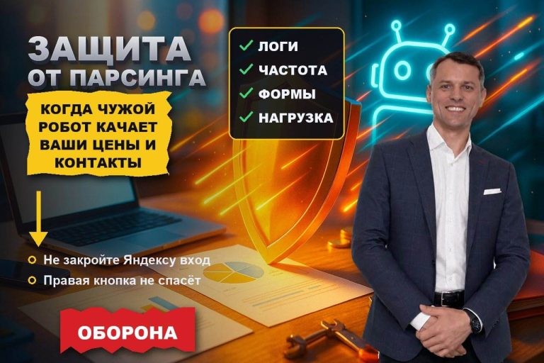 Защита от парсинга: когда чужой робот выкачивает ваши цены и контакты