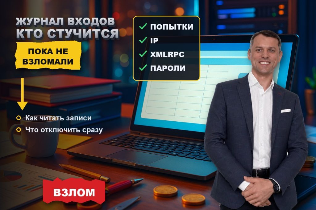 Журнал входов в админку: как читать и что отключить, пока не взломали