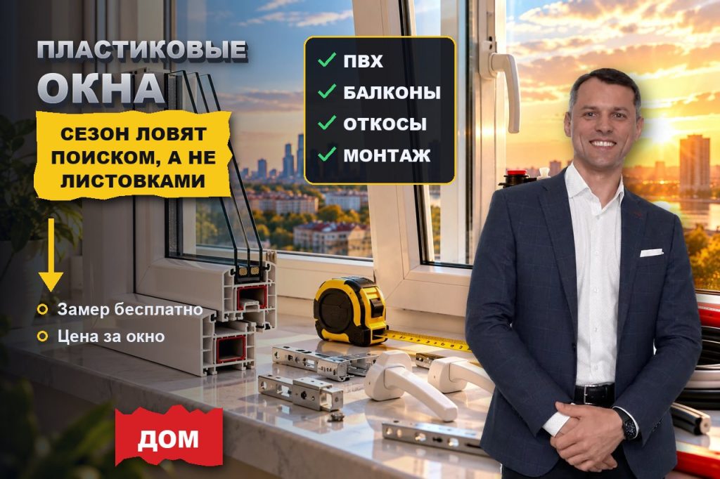 Пластиковые окна: сезонный спрос, который ловят поиском, а не листовками