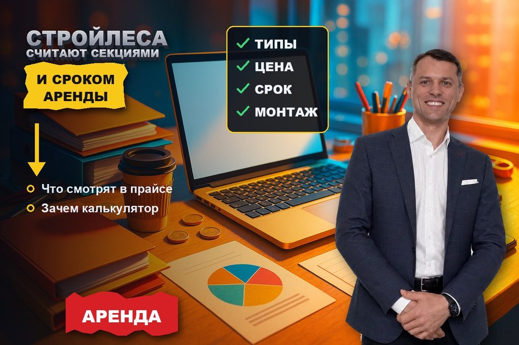 Продвижение сайта аренды строительных лесов: считают секциями и сроком