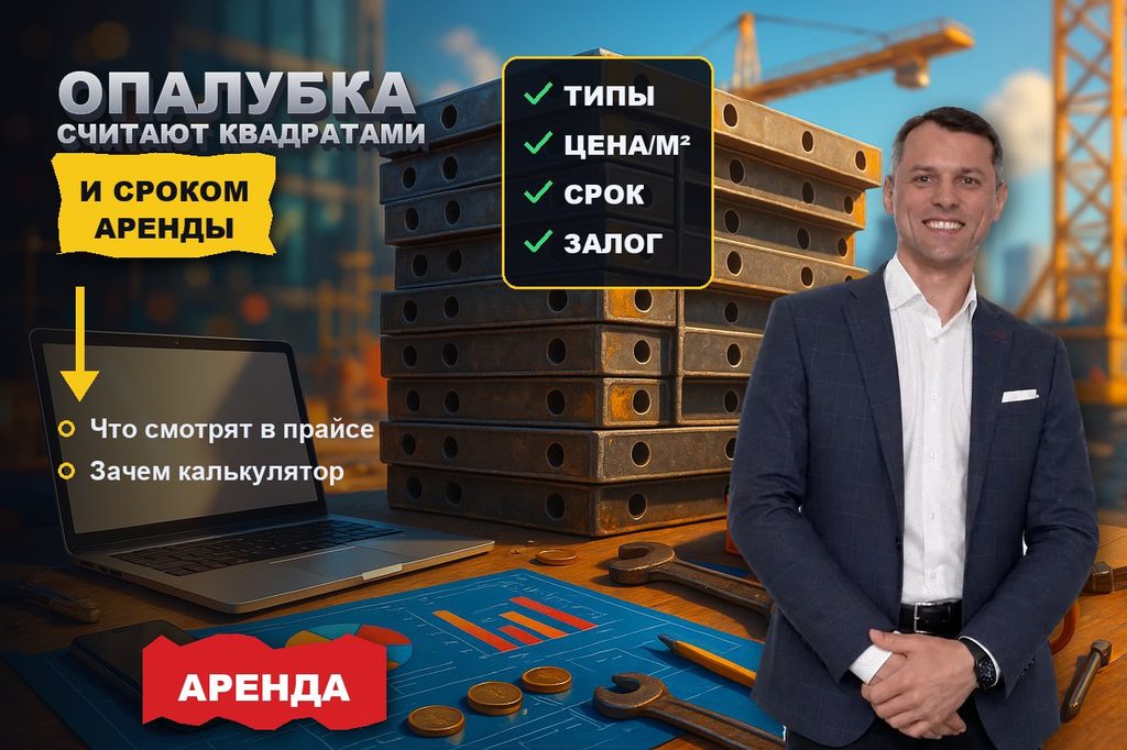 Продвижение сайта по аренде опалубки: считают квадратами и сроком