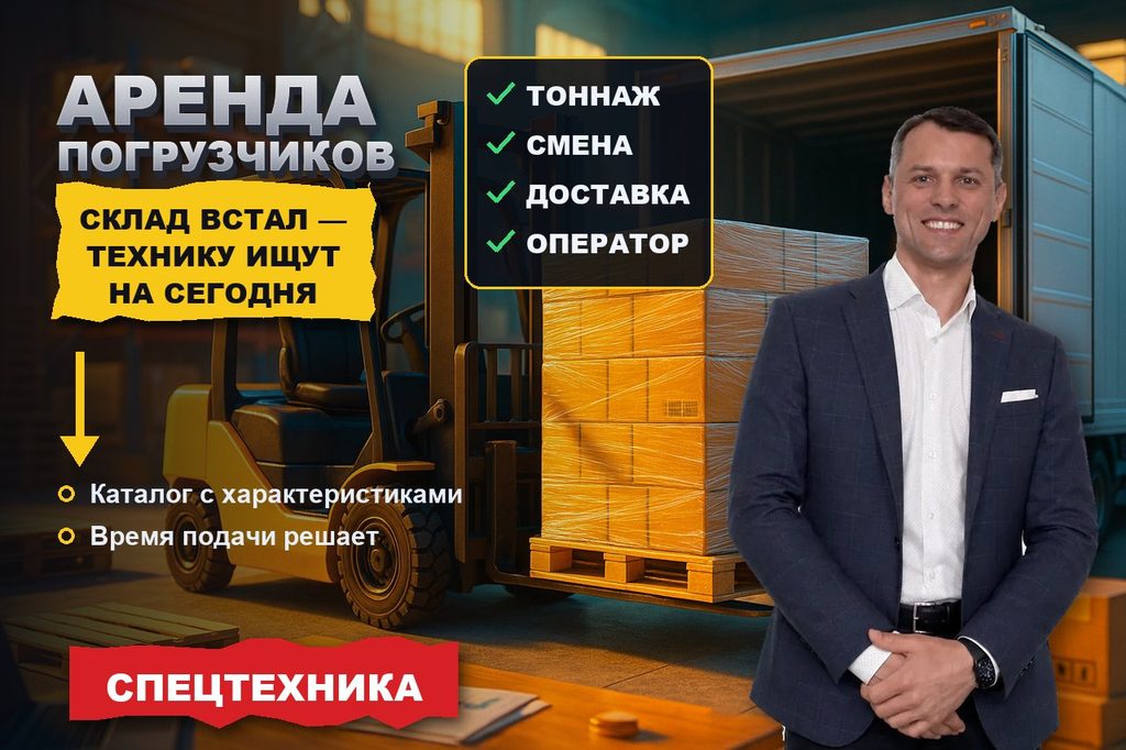 Продвижение сайта аренды погрузчиков: склад встал — технику ищут на сегодня