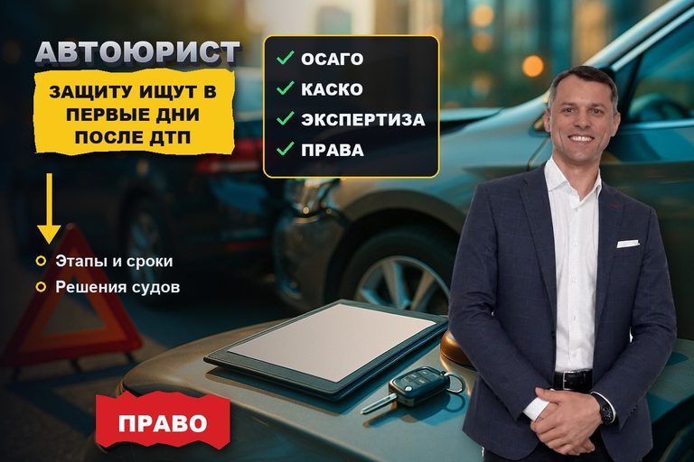 Продвижение сайта автоюриста: после ДТП защиту от страховой ищут в первые дни