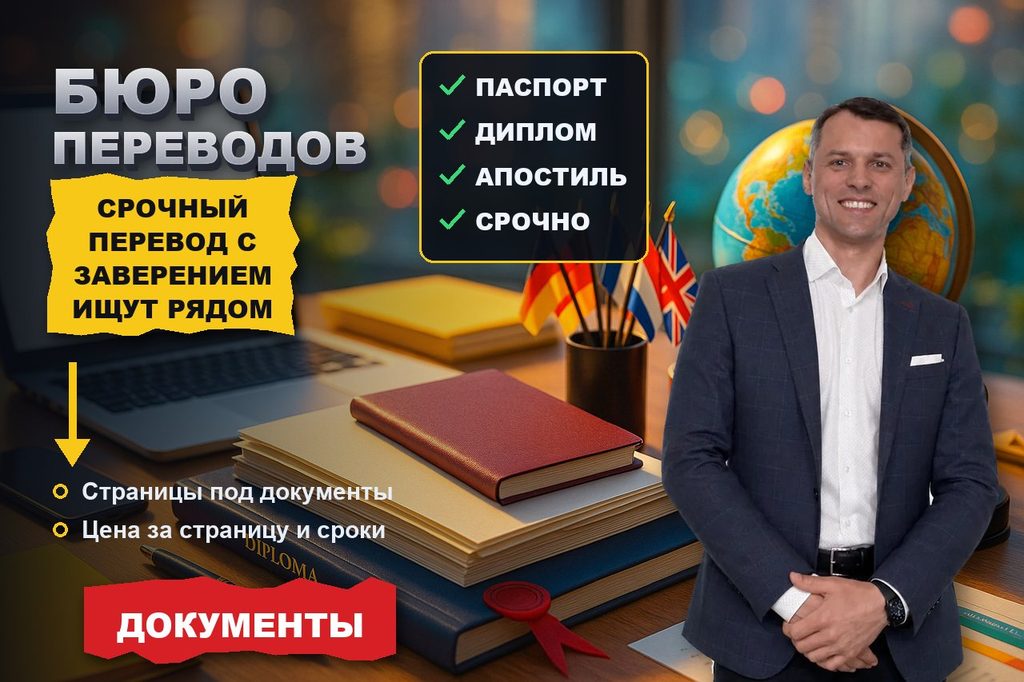 Продвижение сайта бюро переводов: срочный нотариальный перевод ищут рядом
