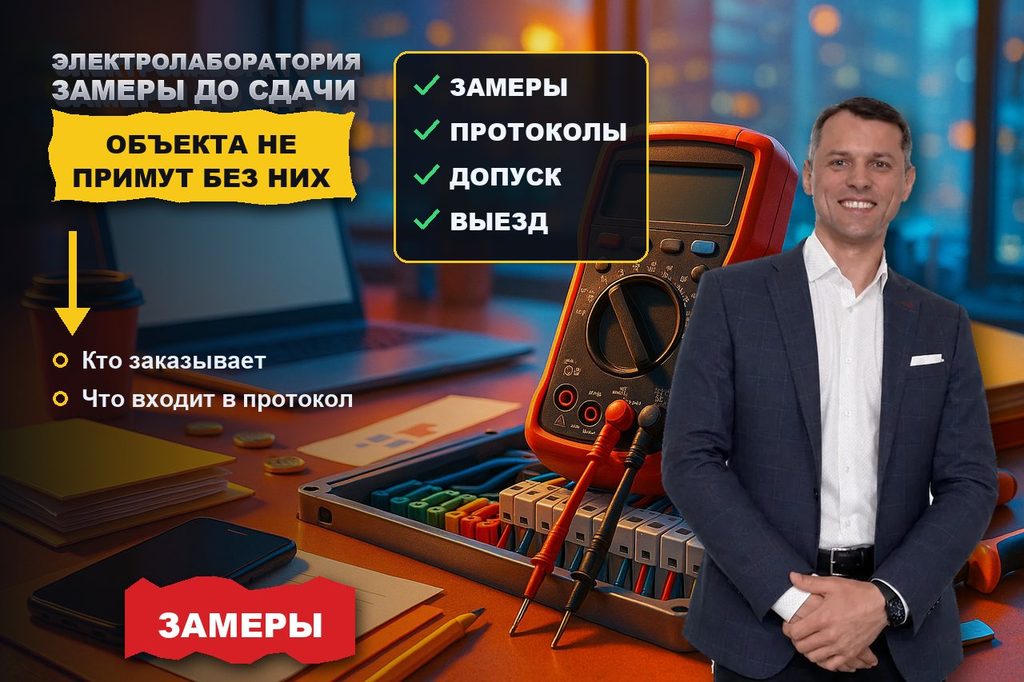 Продвижение сайта электролаборатории: замеры нужны до сдачи объекта
