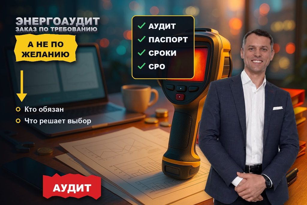 Продвижение сайта энергоаудита: заказчик приходит по требованию