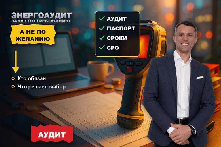 Продвижение сайта энергоаудита: заказчик приходит по требованию