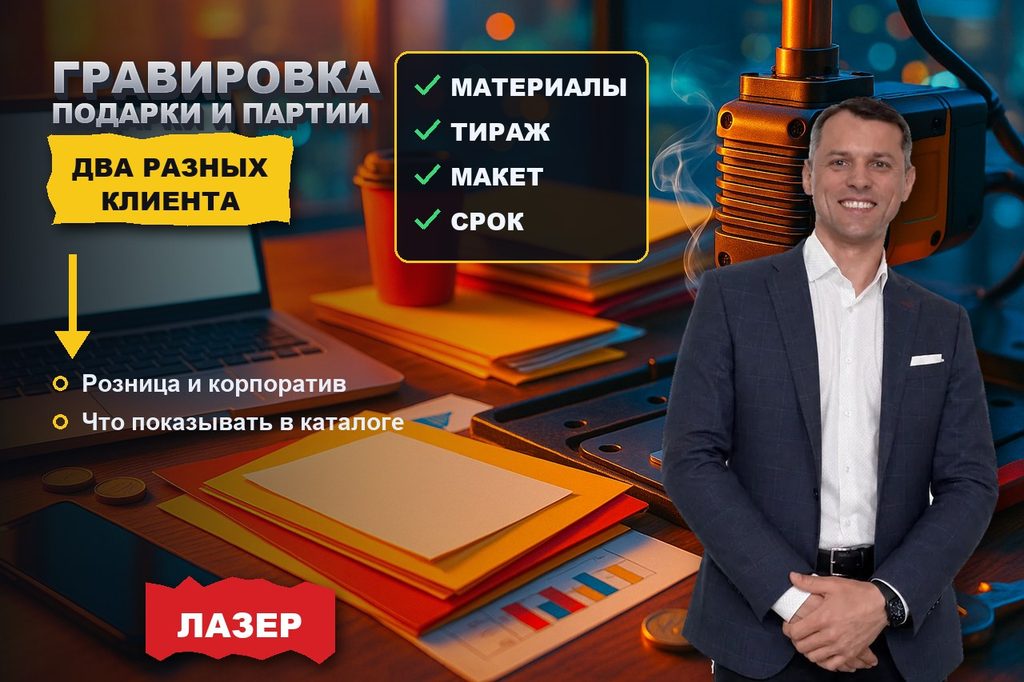 Продвижение сайта лазерной гравировки: подарки и корпоративные партии
