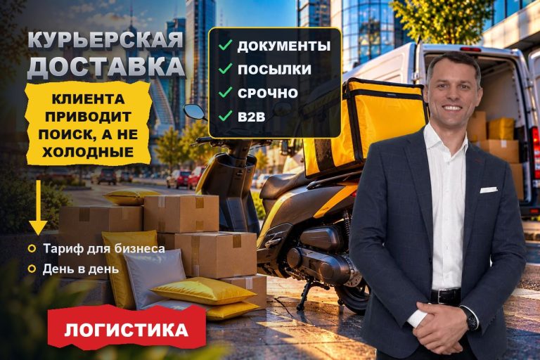 Курьерская доставка для бизнеса: клиента приводит поиск, а не холодные звонки