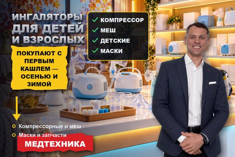 Продвижение сайта магазина ингаляторов: небулайзер ищут по возрасту ребёнка и типу, а покупают с первым кашлем