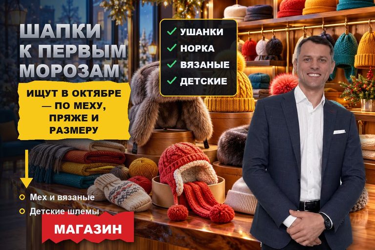 Продвижение сайта магазина шапок: зимнюю шапку ищут по меху, пряже и размеру — и покупают до первых морозов