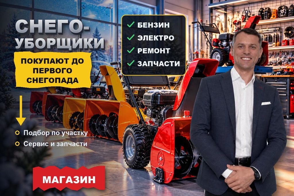 Продвижение сайта магазина снегоуборщиков: технику ищут по площади участка и снегу, а покупают до первого снегопада