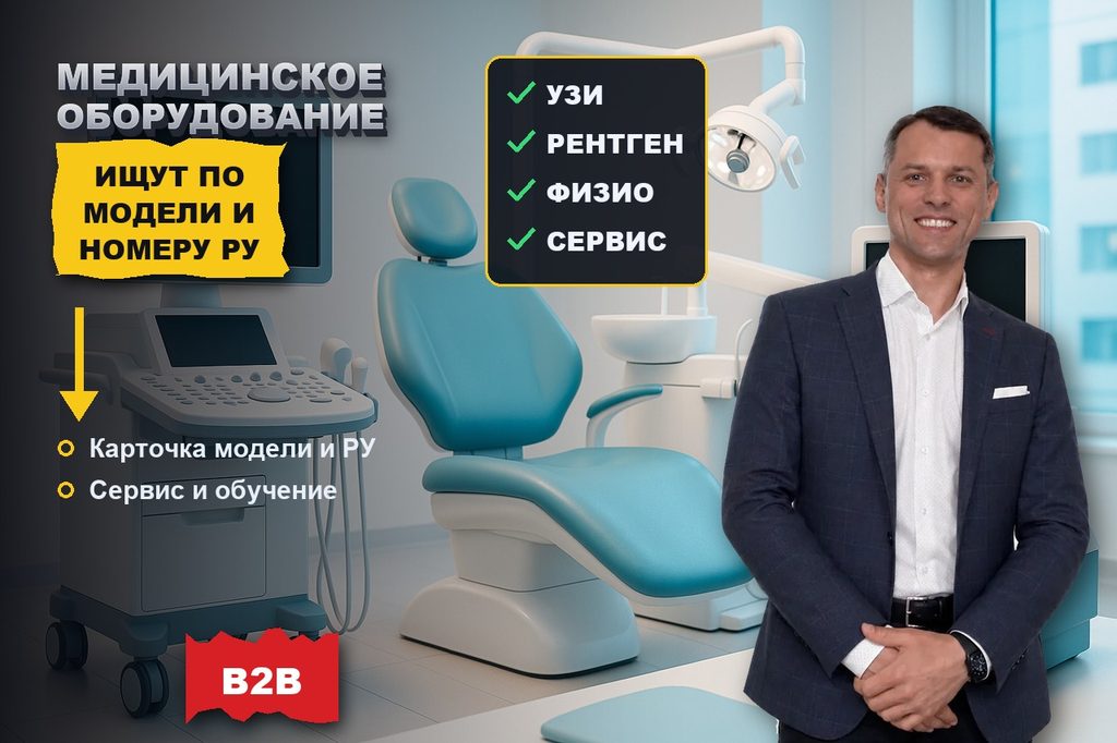 Продвижение сайта медицинского оборудования: закупщик ищет по модели и регистрационному удостоверению