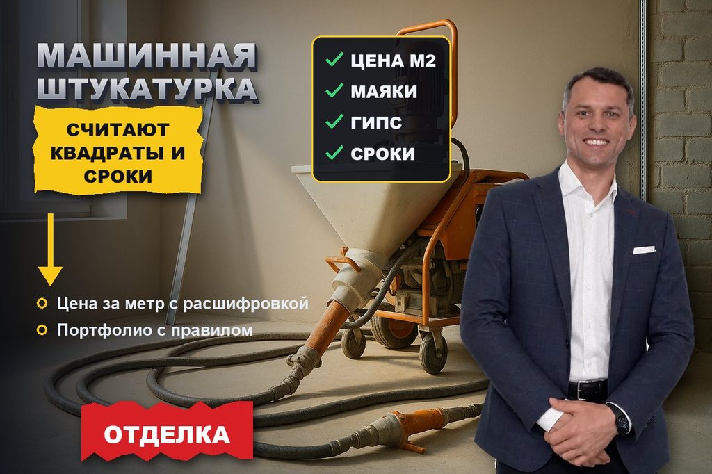 Продвижение сайта механизированной штукатурки: считают квадраты и сроки