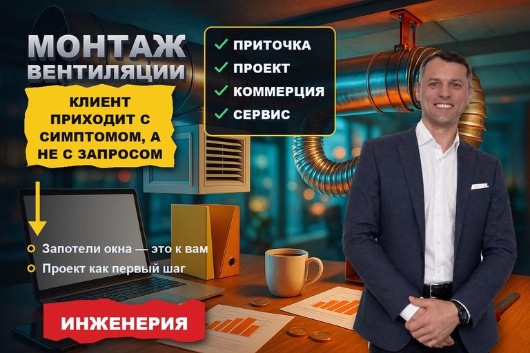 Продвижение сайта монтажа вентиляции: клиент приходит с симптомом, а не с запросом
