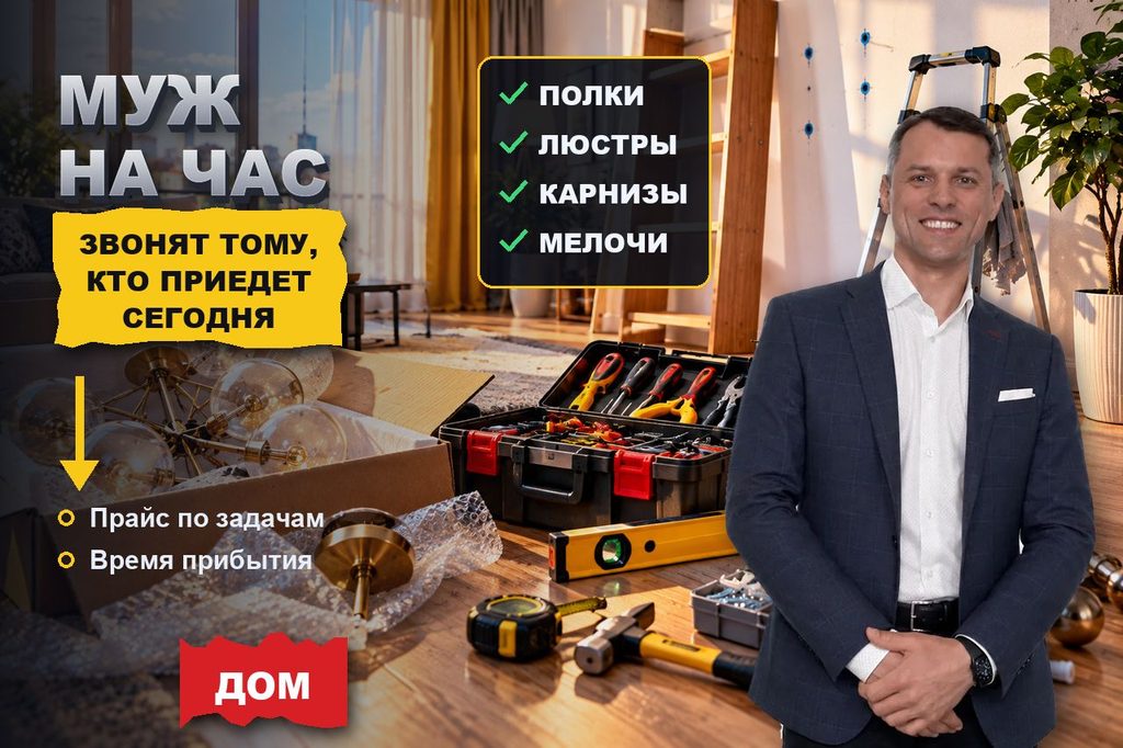 Продвижение сайта мужа на час: мелкий ремонт ищут списком задач и звонят тому, кто приедет сегодня