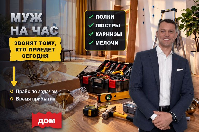 Продвижение сайта мужа на час: мелкий ремонт ищут списком задач и звонят тому, кто приедет сегодня
