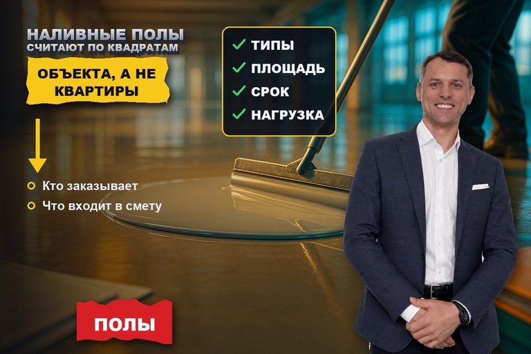 Продвижение сайта наливных полов: считают по квадратам объекта