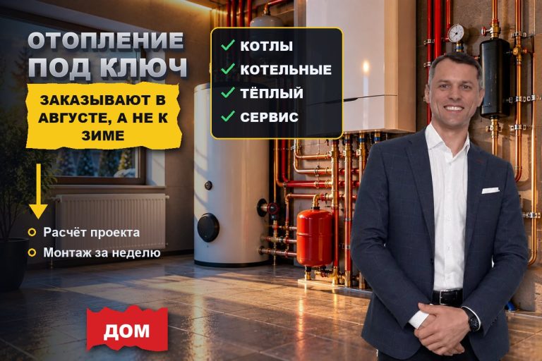 Отопление под ключ заказывают в августе, а вы в топе — к зиме. Как успеть в сезон