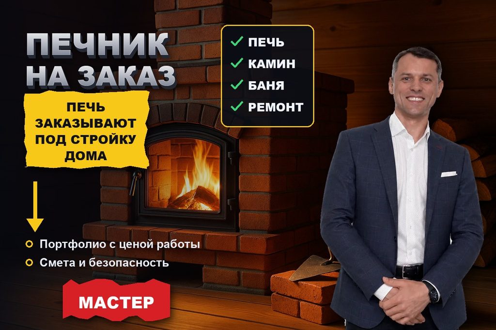 Продвижение сайта печника: печь и камин заказывают под строительство дома