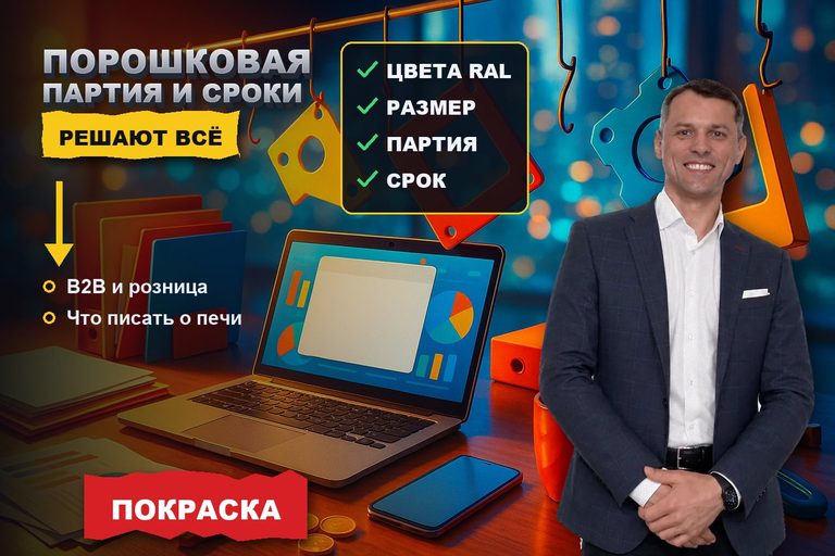 Продвижение сайта порошковой покраски: партия и сроки решают всё
