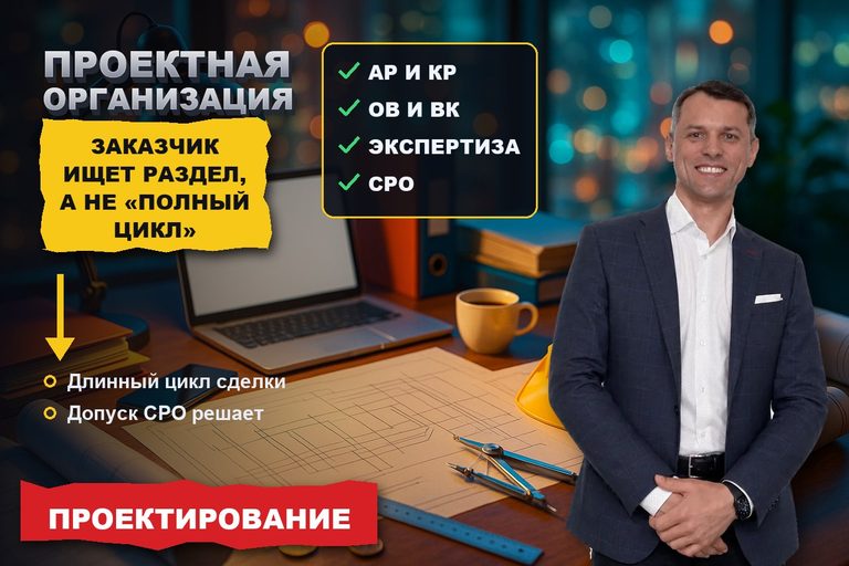 Продвижение сайта проектной организации: заказчик ищет раздел, а не «полный цикл»