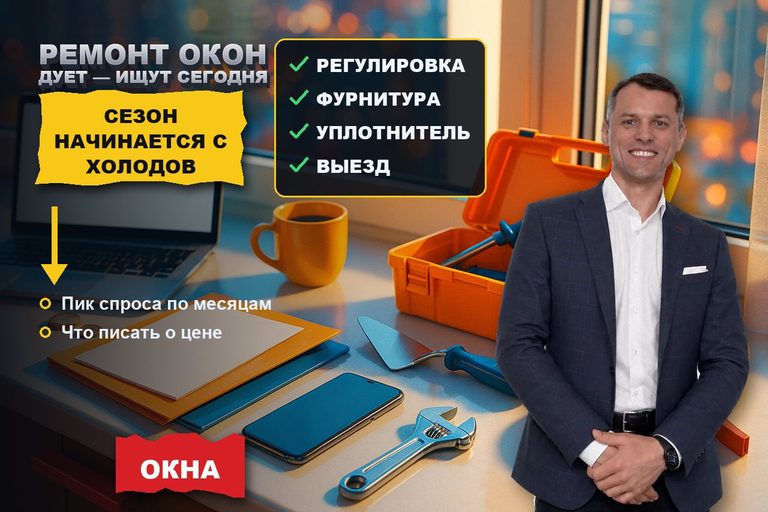 Продвижение сайта по ремонту окон ПВХ: дует — ищут сегодня