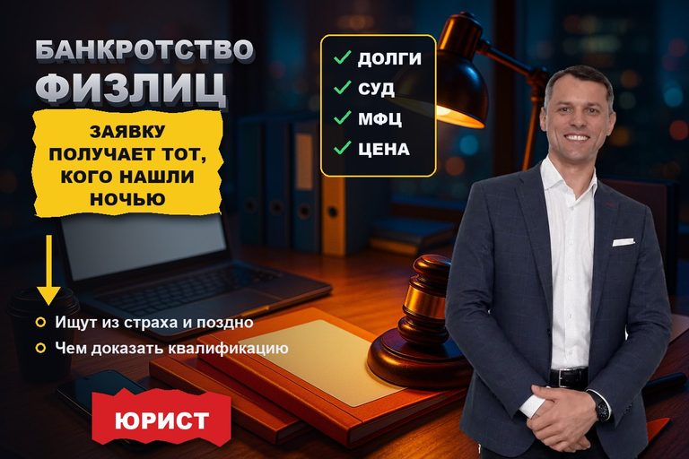 Продвижение сайта юриста по банкротству физлиц: заявку получает тот, кого нашли ночью