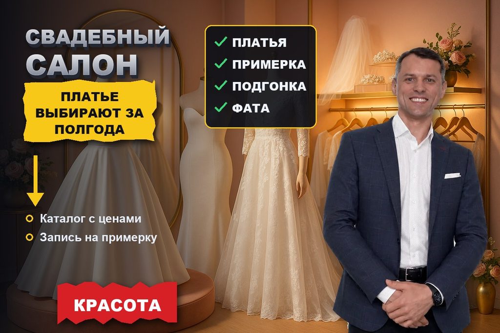 Продвижение сайта свадебного салона: платье выбирают за полгода, а на примерку записываются по фото